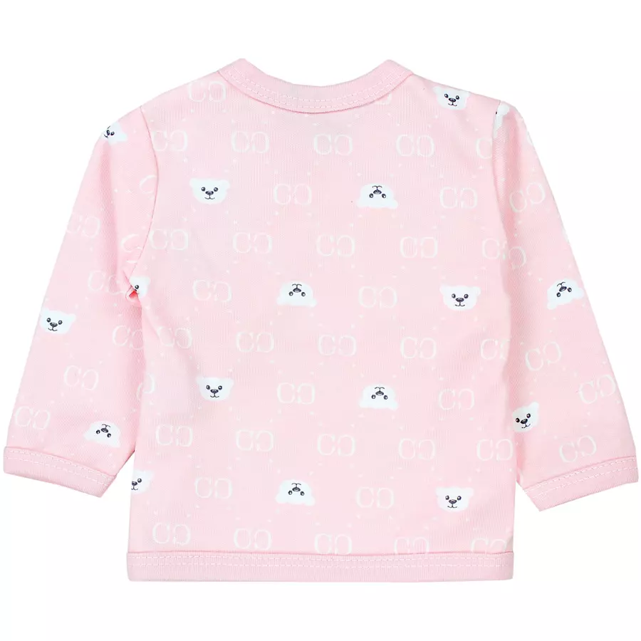 TupTam Baby Mädchen Langarm Wickelshirt 5er Set rosa Modell 1