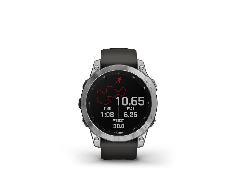 GARMIN Sportuhr Fenix 7 Anthrazit/Silber Sportuhr