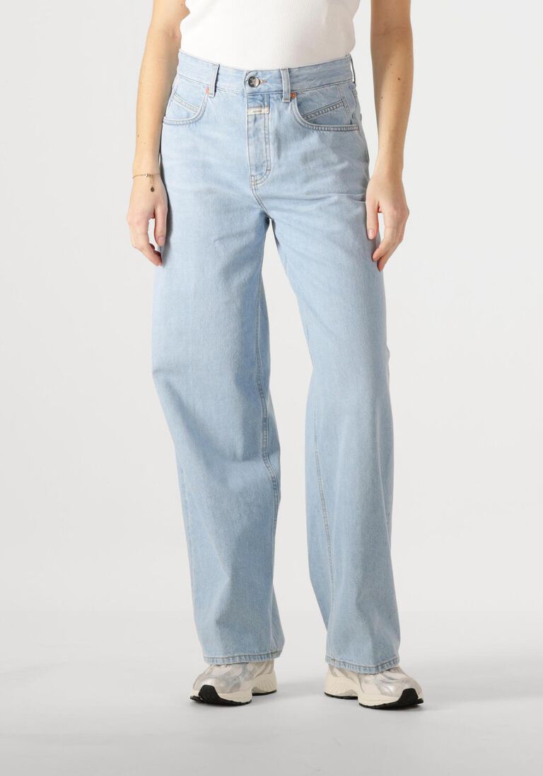 lichtblauwe closed wide jeans nikka jeans