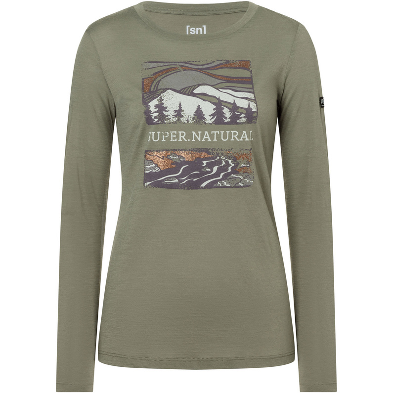 Super.Natural Damen Great Bear River Longsleeve