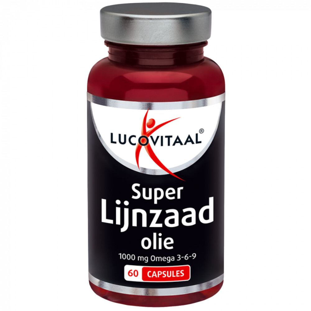 3x Lucovitaal Super Lijnzaad Olie 1000 mg Omega 3-6-960 capsules