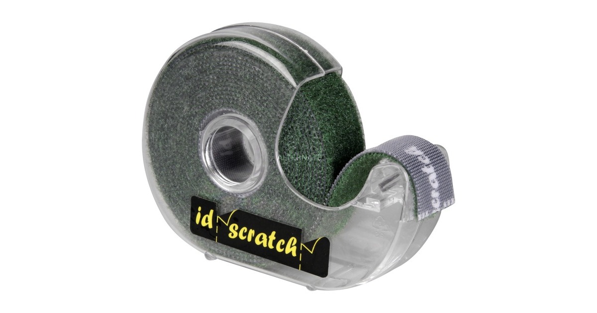 PatchseeID-Scratch Rollenhouder, 2,5 Meter kabelbinder  (Groen)