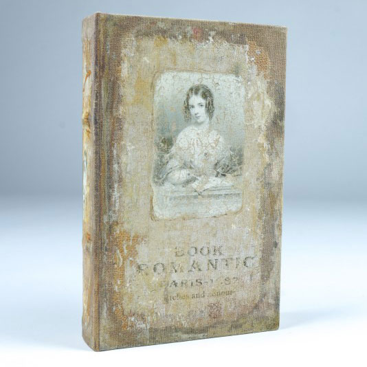 Buchhülle 'Romantic', T 5 cm, B 17 cm, H 26 cm von fischer's lagerhaus