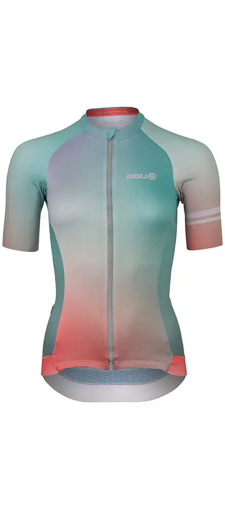 AGU Gradient Performance Fietsshirt Korte Mouwen Groen/Multi Dames