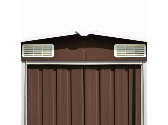 Abri de jardin 257x489x181 Métal Marron