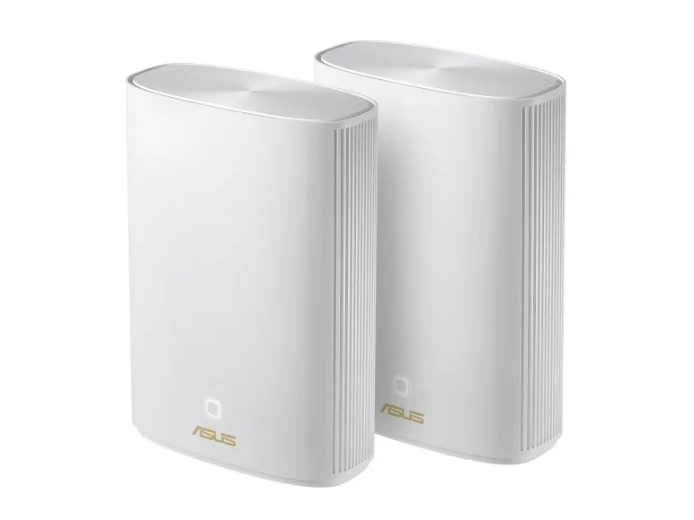 ASUS ZenWiFi AX Hybrid (XP4) - Wi-Fi-system - (2 routere) - op til 5500 sq.ft - mesh 1GbE, HomePlug AV (HPAV) 2.0 - Wi-Fi 6 - Dual Band