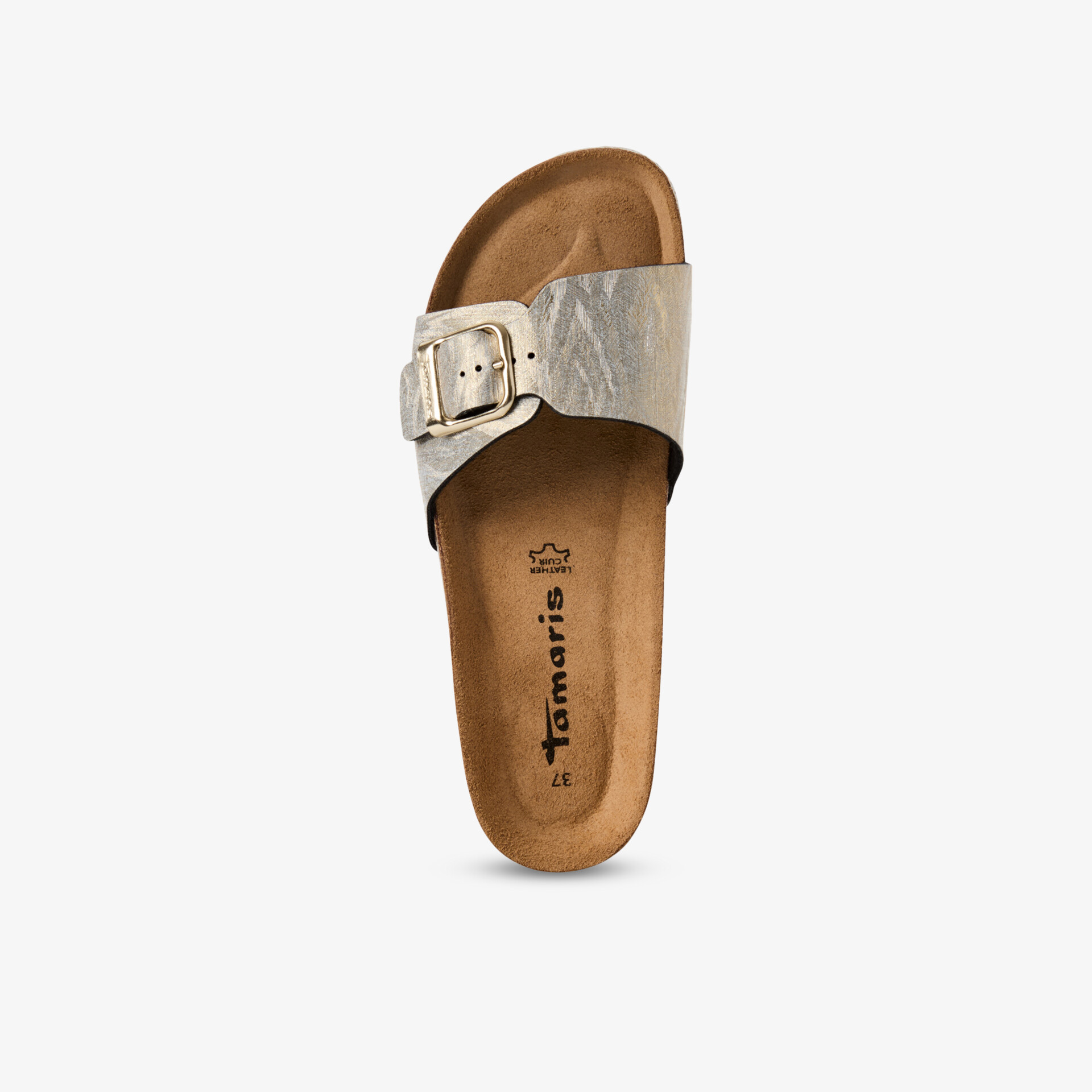 Tamaris Damen Pantoletten gold