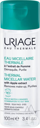 Uriage Eau Thermale Eau Micellaire Thermale Peaux Mixtes À Grasses Flacon 100ml