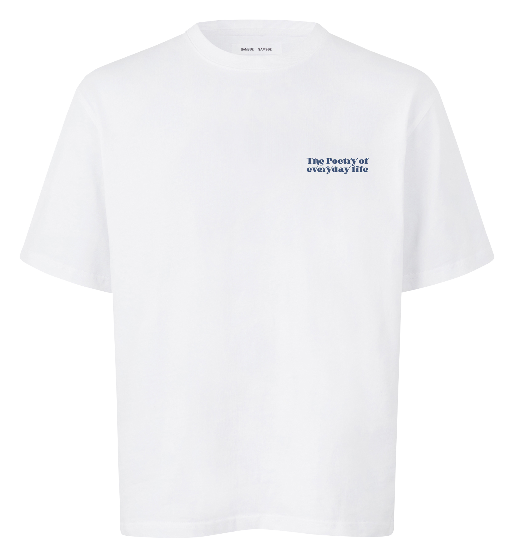 SAPOETRY - Tee-shirt manches courtes imprimé en coton bio | Blanc