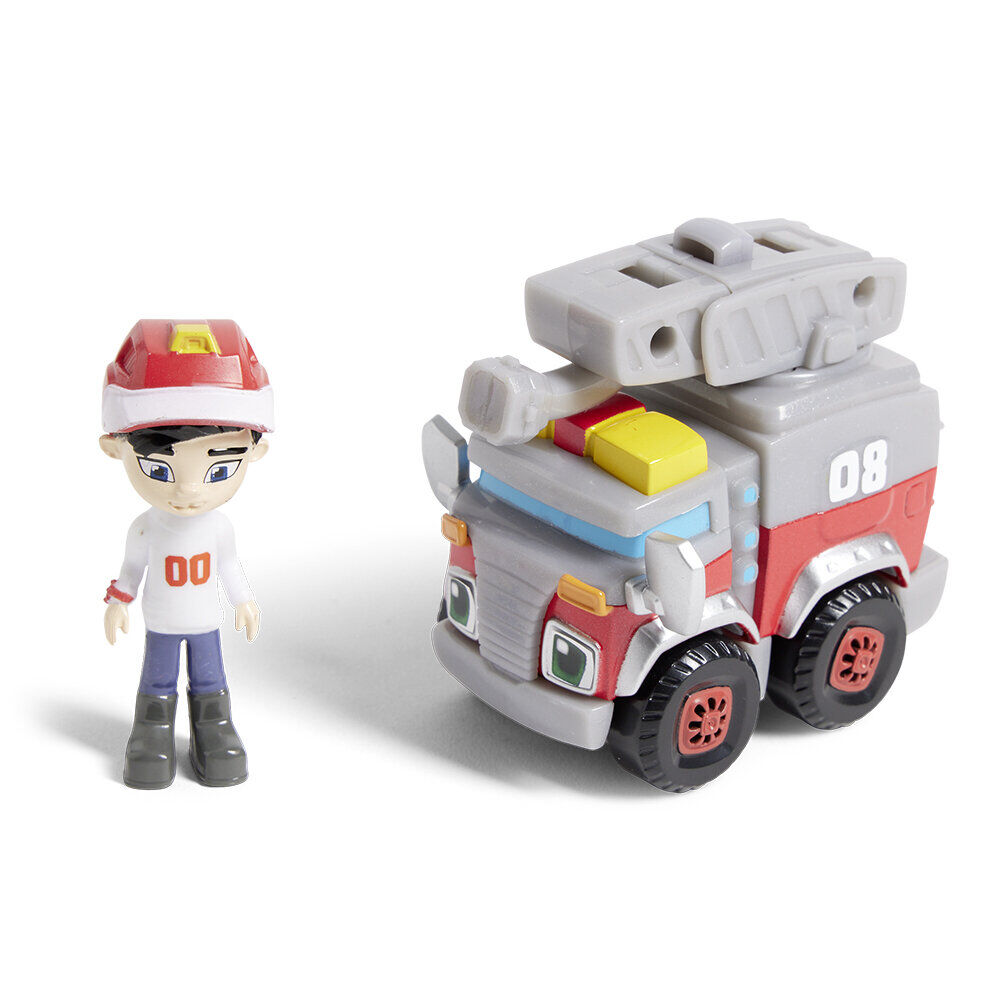 Figurine + voiture Bo et Spritzer Rev&Roll plastique + 3ans