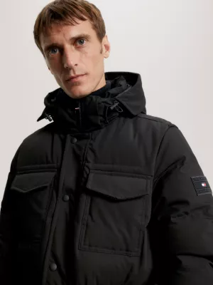 Parka utilitária Rockie com capuz acolchoado e quente