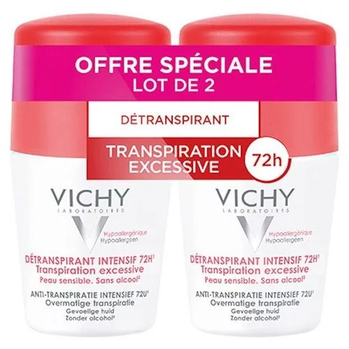 Détranspirant intensif 72h - Roll-on - Lot 2x50ml