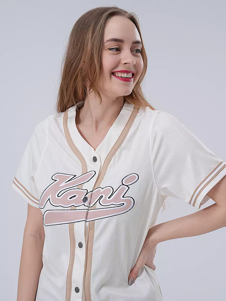 KARL KANI T-Shirt VARSITY creme