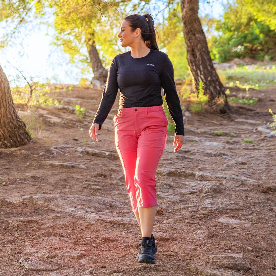 Adventure 3/4 Stretch Pants Dame Holly Berry