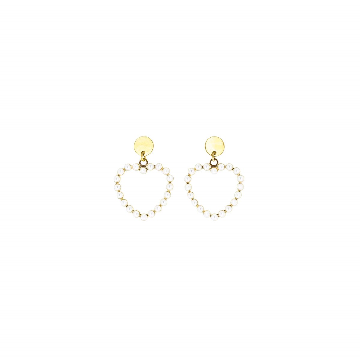 Boucles Cali acier dorées or