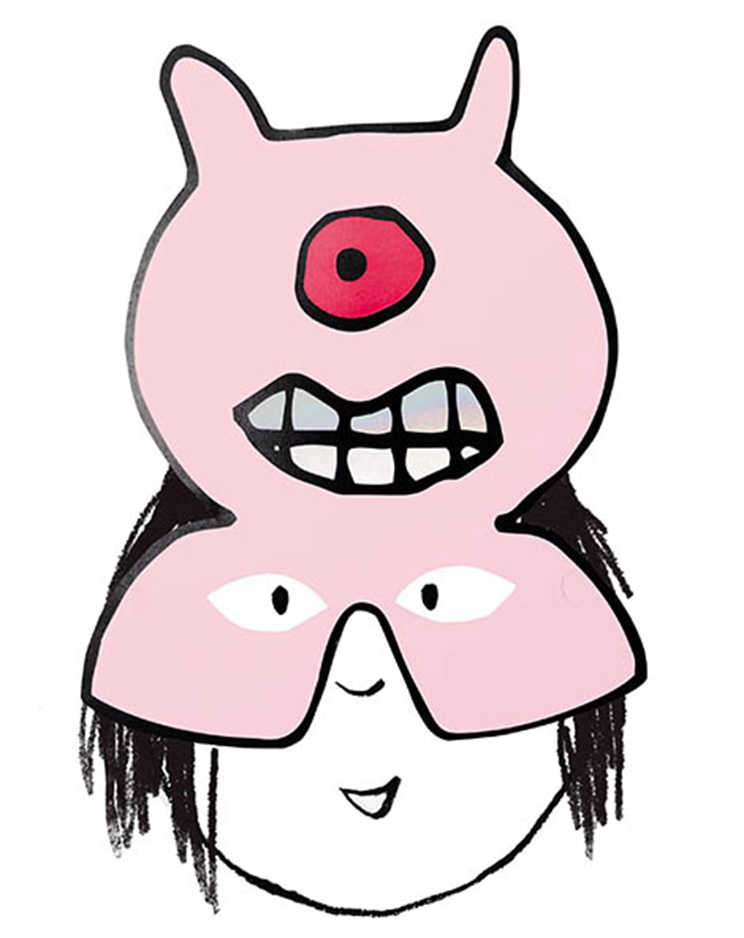 Papier-Masken MONSTER PARTY 7er-Pack