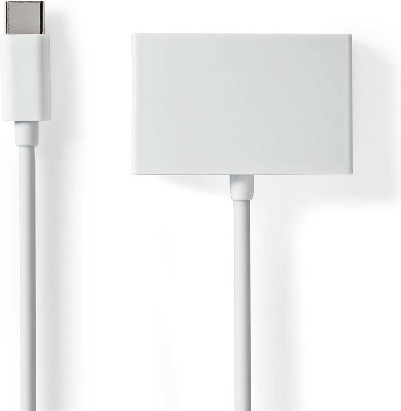 Nedis - USB-C naar 3x 3,5mm Jack Audio Adapter - Actief - Wit - 0,10 Meter