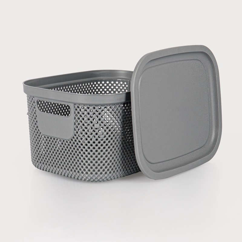 Boîte de rangement 'Nickel' avec couvercle