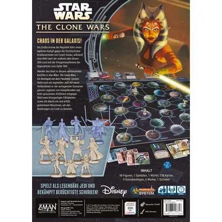 Asmodee ZMAN Star Wars: The Clone Wars (Ein Brettspiel mit dem Pandemic-System)