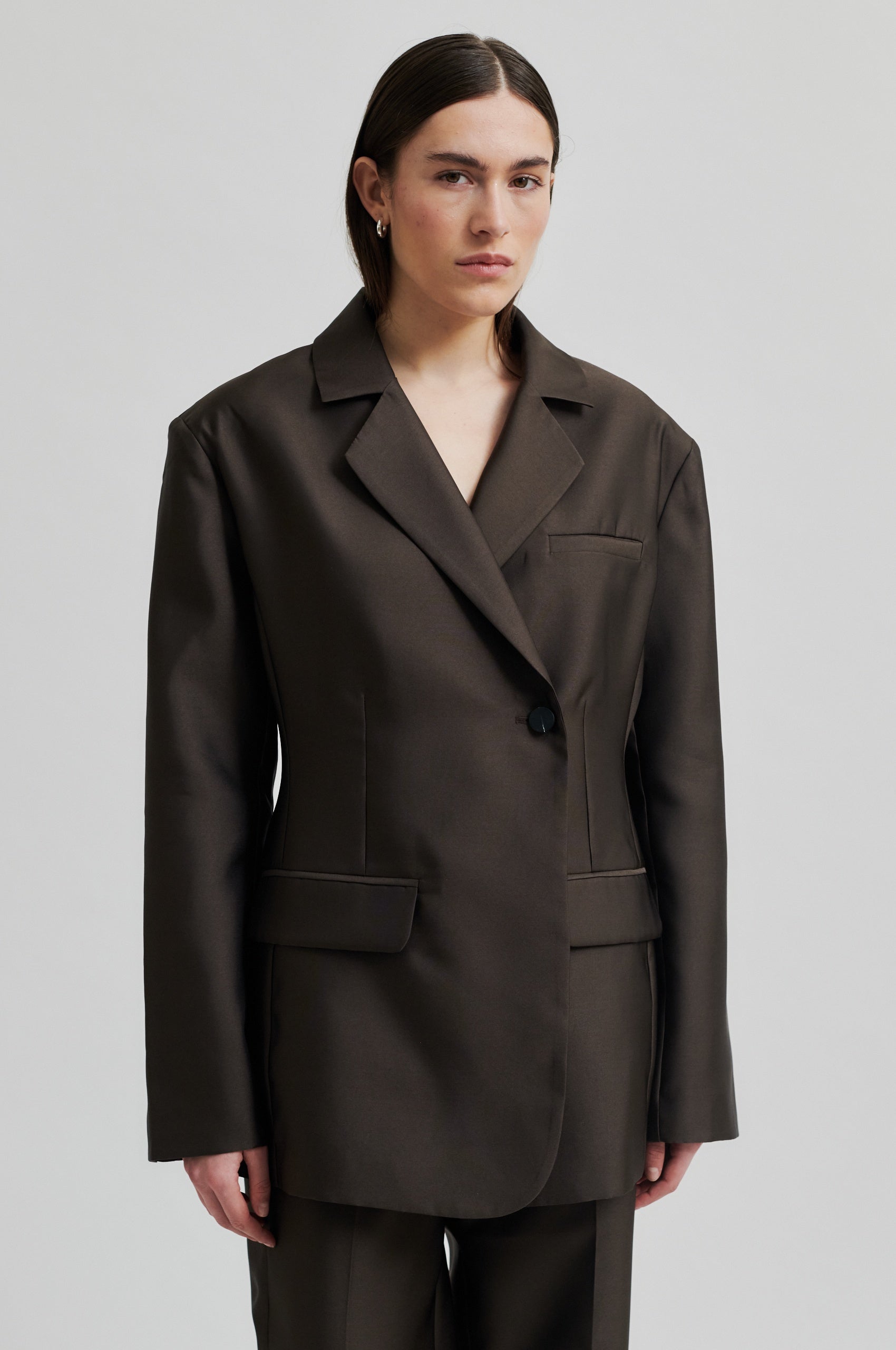 Second Female  Elegance Suit blazer - Mulch