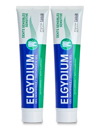 ELGYDIUM Gel Dentifrice Dents Sensibles - 2x75ml