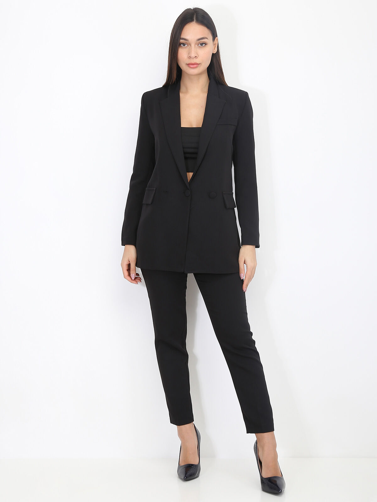 Ensemble tailleur droit- Noir