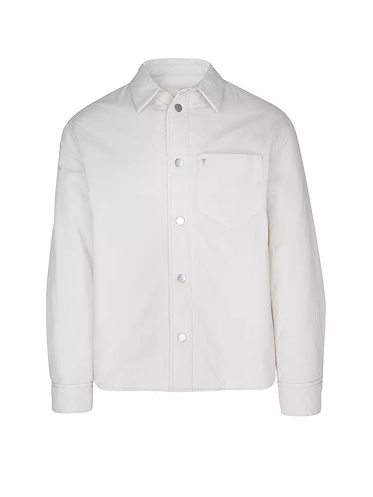 AMI PARIS Kurzjacke Overshirt hellgrau