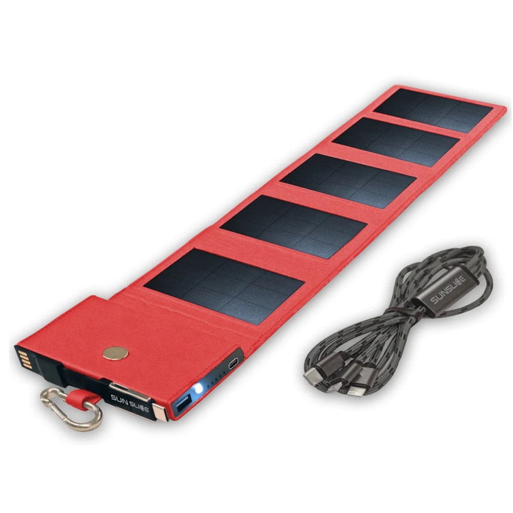 Sunslice - Panneau solaire Photon - batterie intégrée Rouge