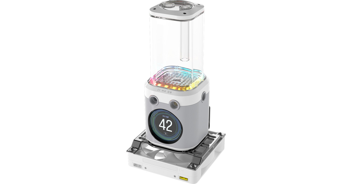 CorsairiCUE LINK XD6 RGB ELITE LCD Pump/Reservoir Combo  (Wit)
