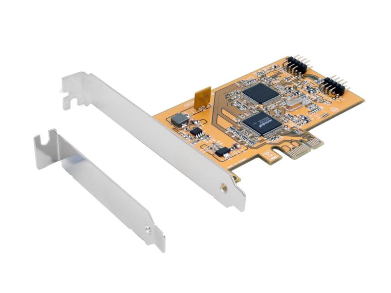 Exsys PCI-Express-Karte EX-11057 PCIe-Karte mit drei USB-2.0-Anschlüssen