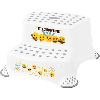 kids Marchepied 'igor emoji showtime', blanc