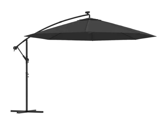 Parasol déporté avec lumières noire 02_0008456