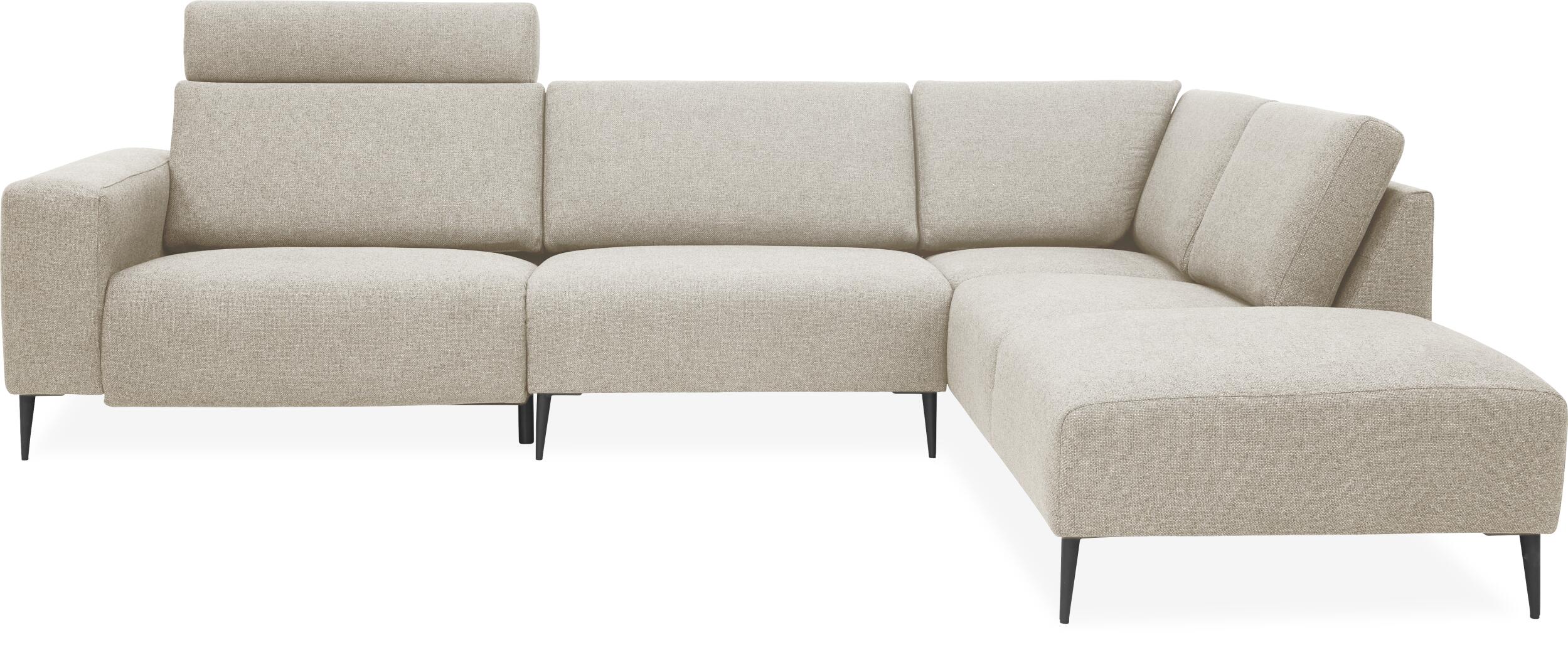 Remus højrevendt sofa med pufafslutning
