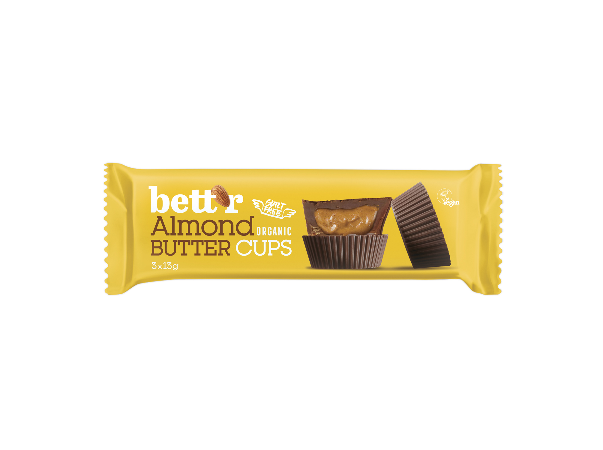SNACK CHOCOLATE BETT'R RECHEIO AMÊNDOA 39G
