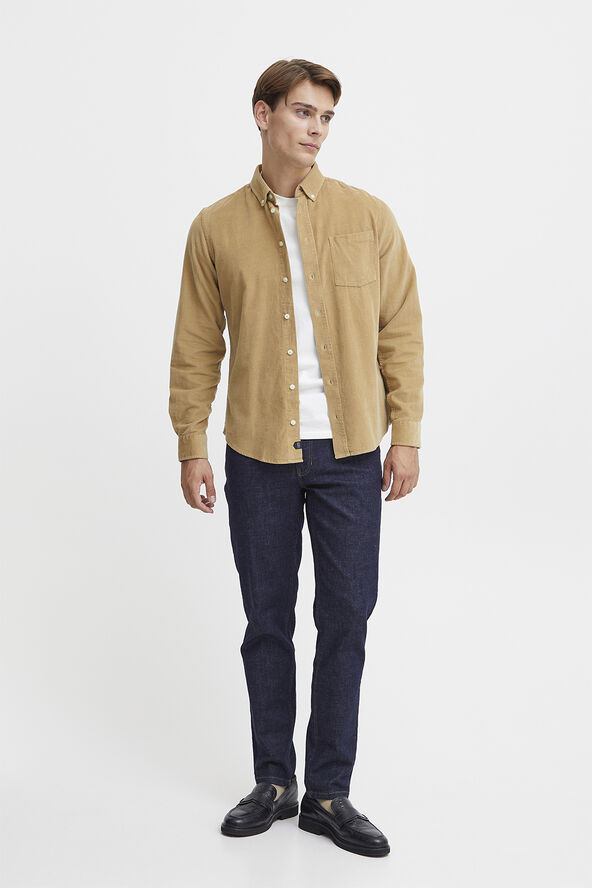 Casual Friday CFANTON LS BD baby cord shirt Kelp