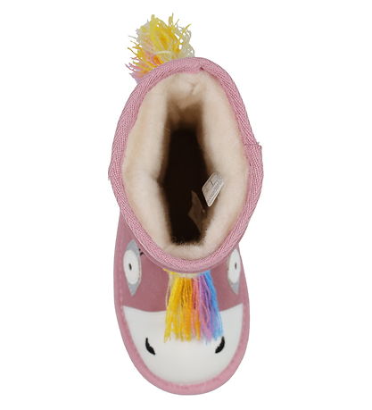 EMU Australia Teddyboots - Magical Unicorn - Pale Pink