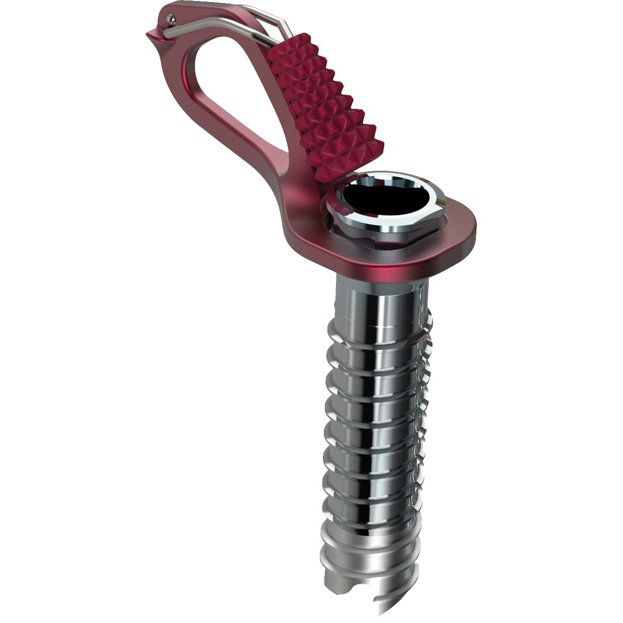 Blue Ice Aero Lite Eisschraube 10cm rot
