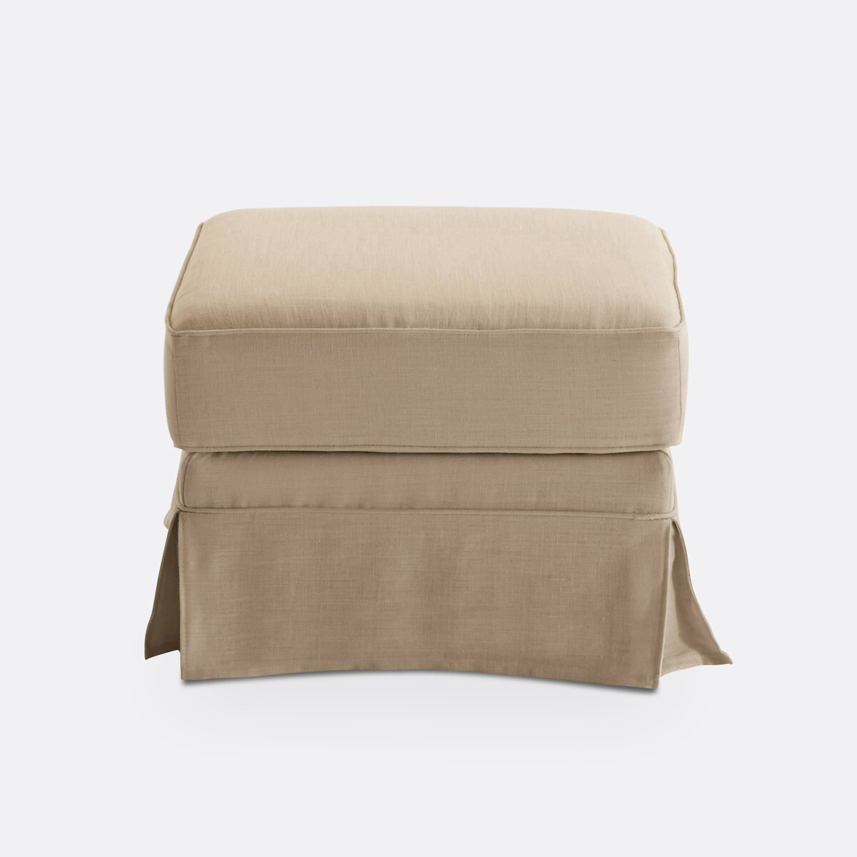 LA REDOUTE INTERIEURS<br>Puff em linho grosso, conforto superior, Adelia
