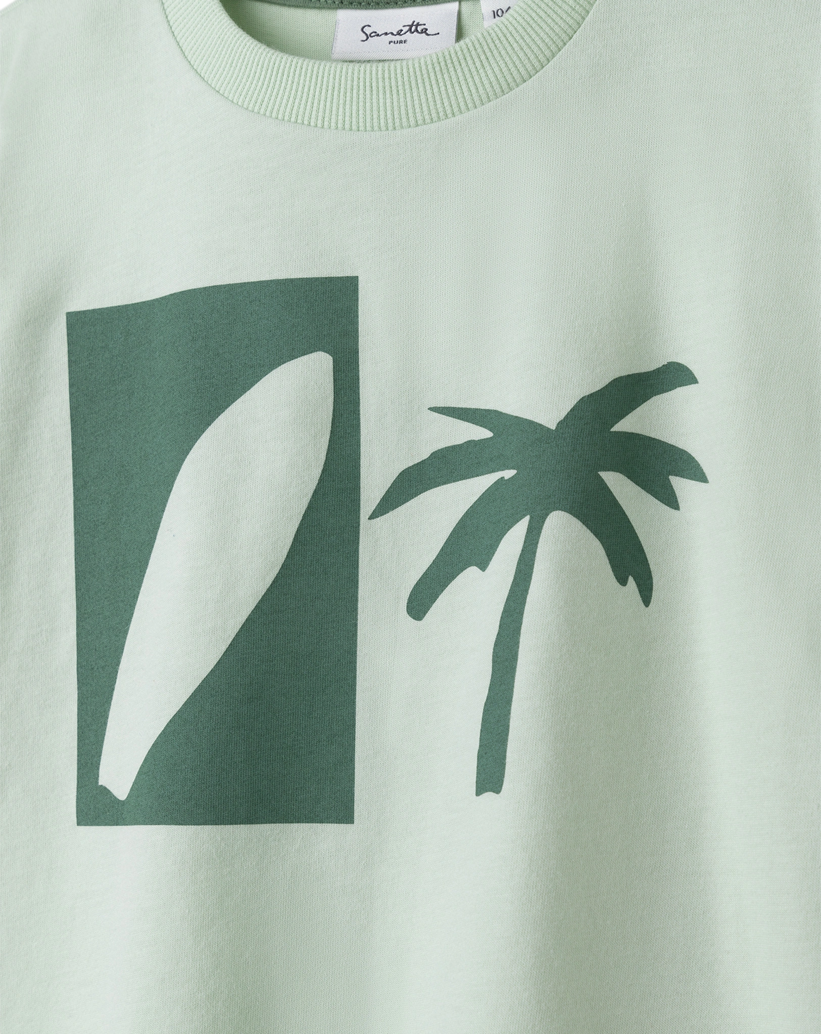 T-Shirt SURFING TIME in light green