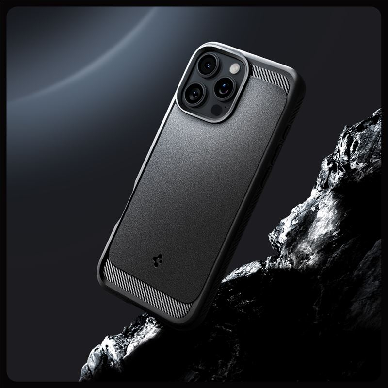 iPhone 16 Pro Max Rugged Armor MagSafe Case Hülle (ACS07986) - Schwarz (Matt)