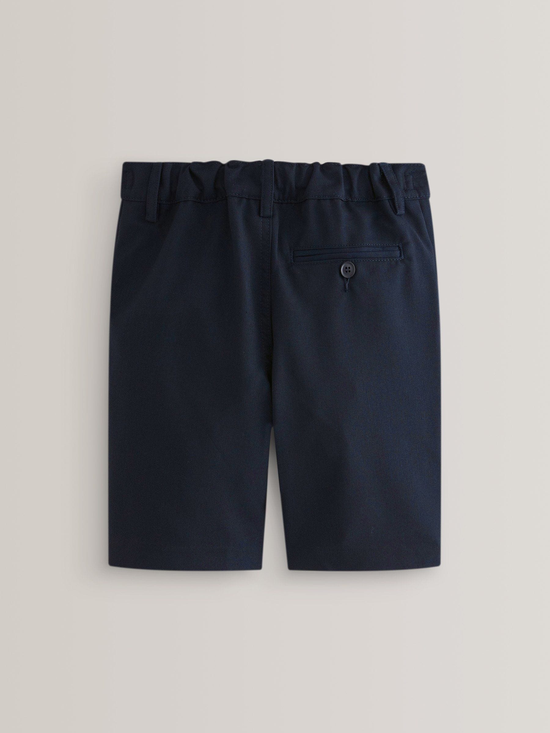 Marineblauw - Schoolshorts zonder plooien (3-14jr)