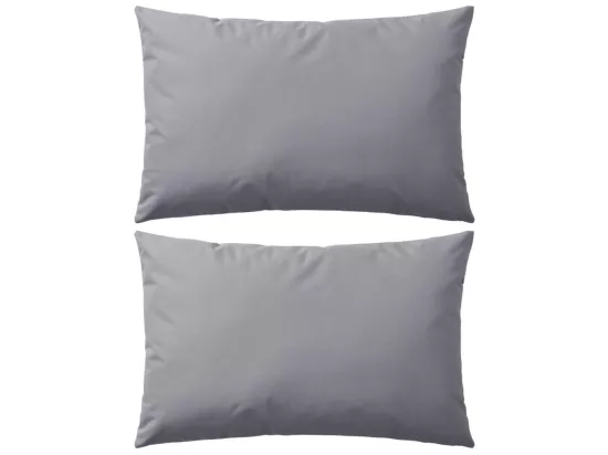 Lot de 2 coussins grise 60 x 40 x 3 cm DEC020104