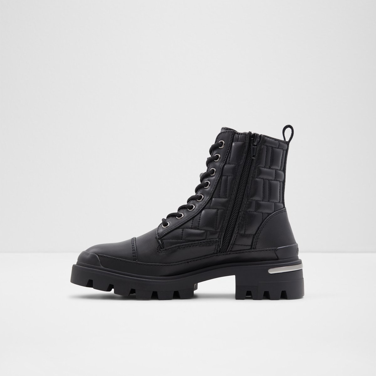 Quilt Black Women Combat boots