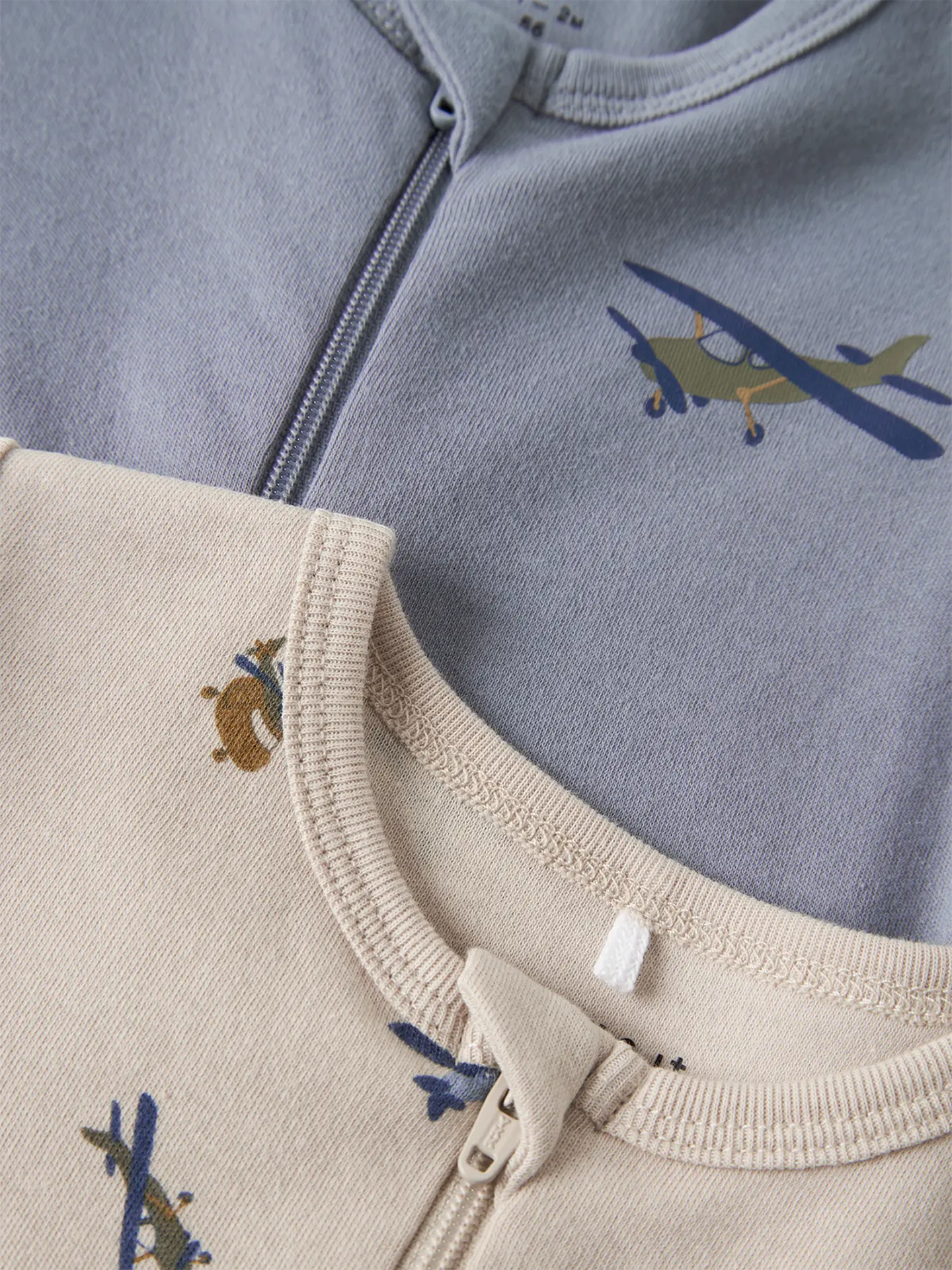 Nightsuit 2-Pack Zip Airplane