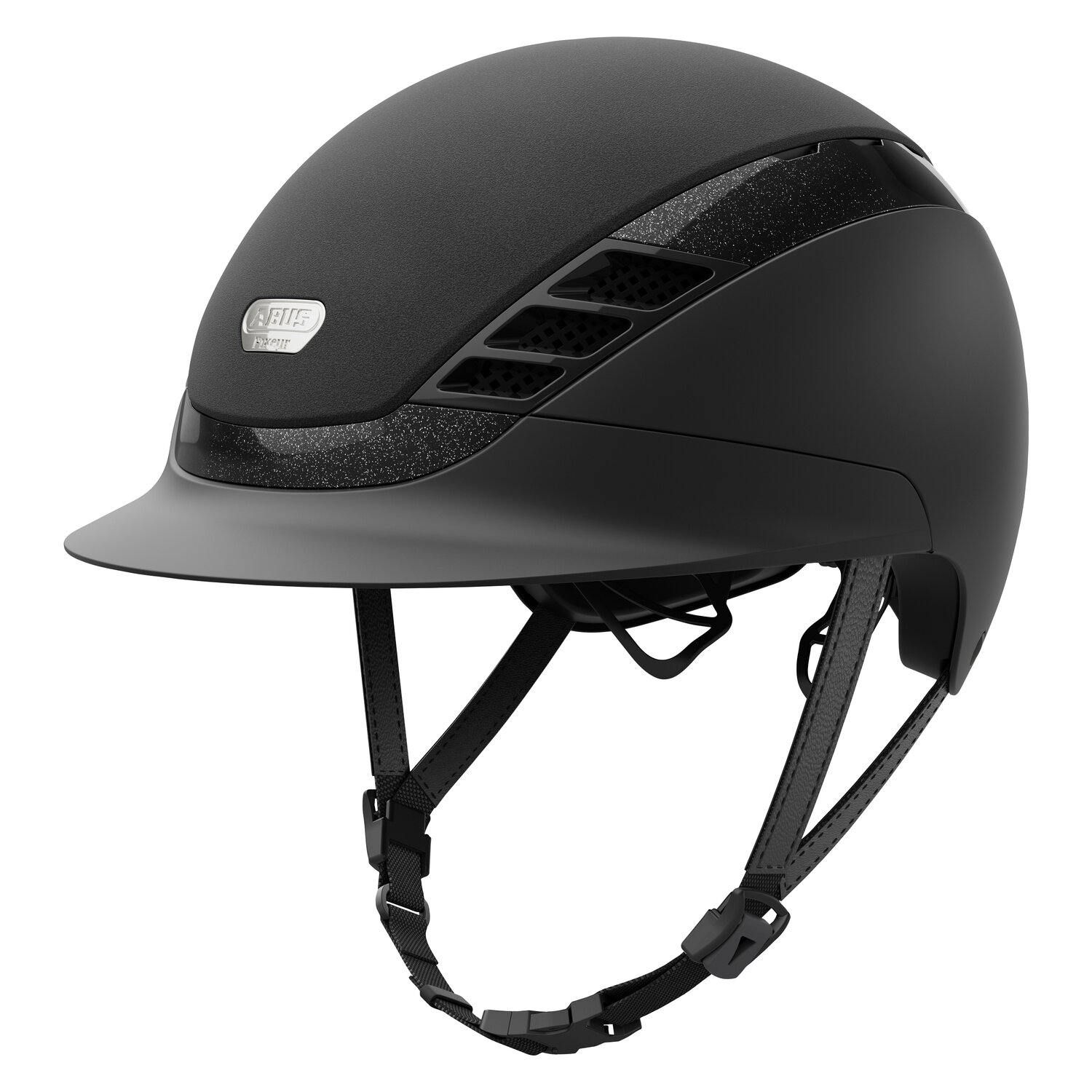 ABUS PIKEUR Reithelm AirLuxe Supreme  - black