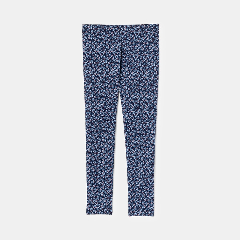Leggings imprimés bleu fille