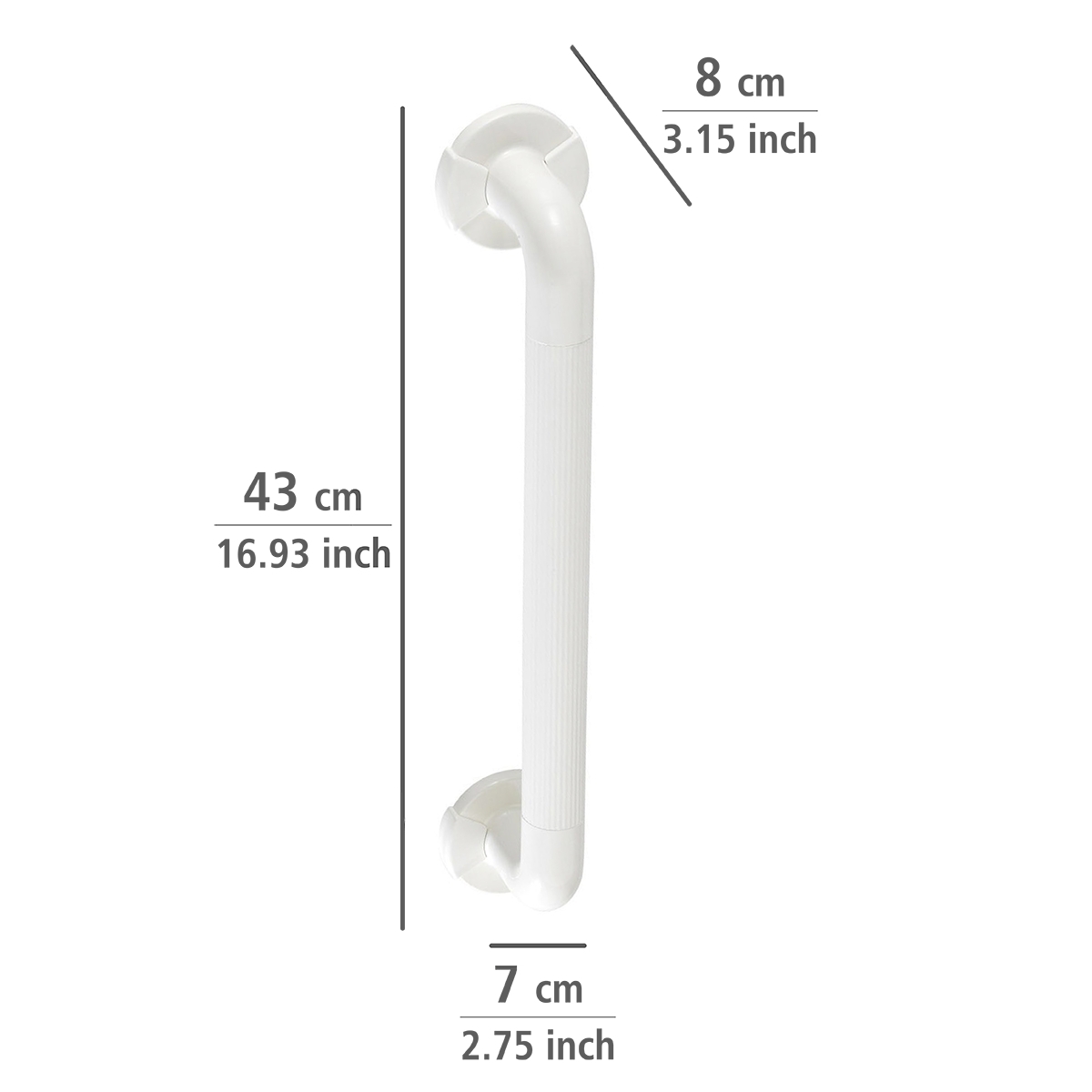 Wenko Secura veiligheidsgreep 43cm wit