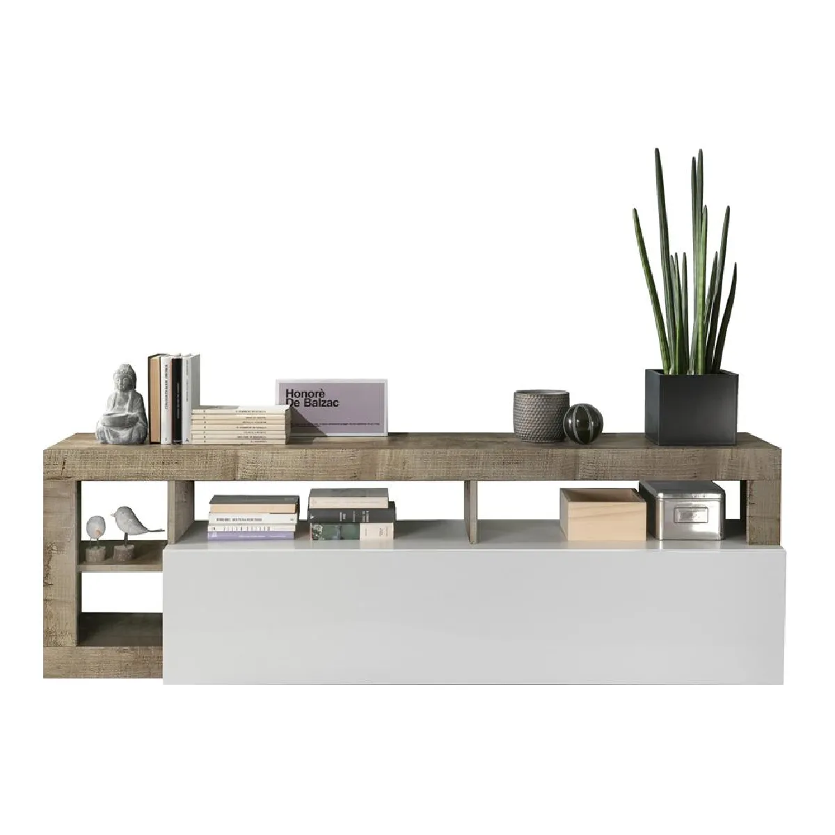 VENTE-UNIQUE Meuble TV SEFRO