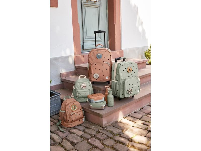 Lässig Reisetrolley Happy Prints Light Olive Wasserabweisender Kinderkoffer