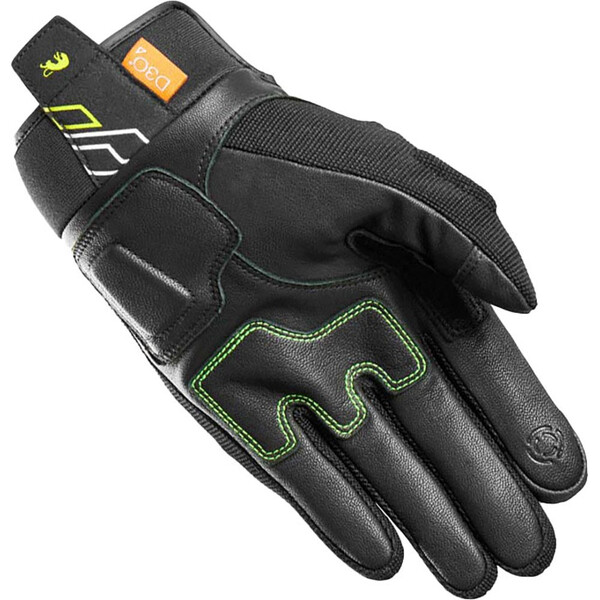 Furygan - Gants Jet Neon D3O® Noir / Blanc / Jaune fluo
